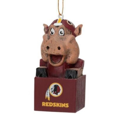 Washington Redskins Tiki Mascot Ornament