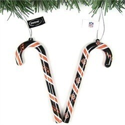 Cincinnati Bengals Candy Cane Ornaments Set of 10