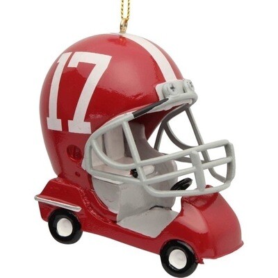 Alabama Crimson Tide NCAA Field Car Christmas Ornament Set of 2