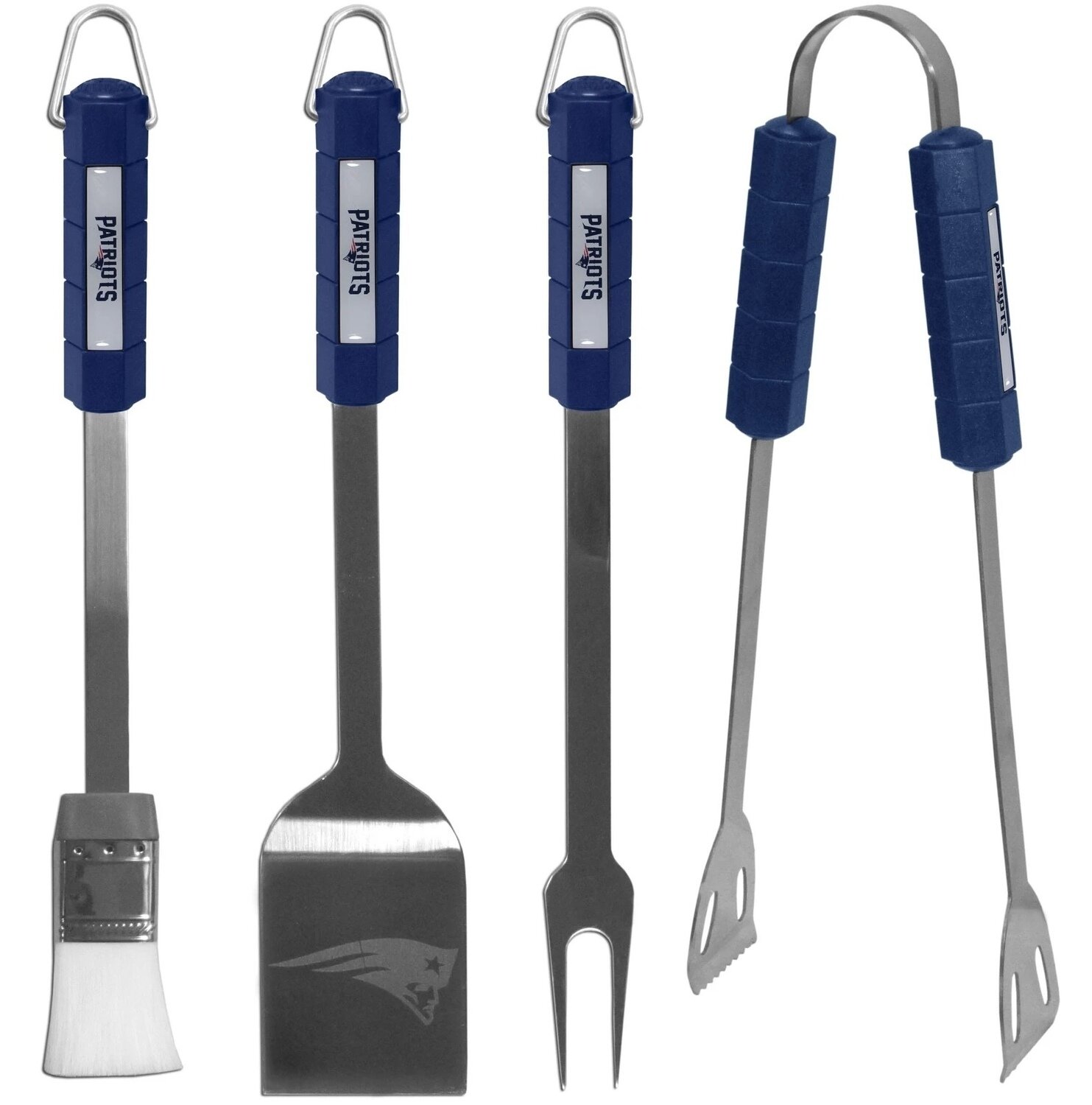 New England Patriots 4-piece BBQ Stainless Steel Grilling Utensil Set