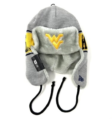 West Virginia Mountaineers Men's New Era Tassel Knit Hat