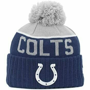 Indianapolis Colts Men's New Era Cuffed Pom Knit Hat