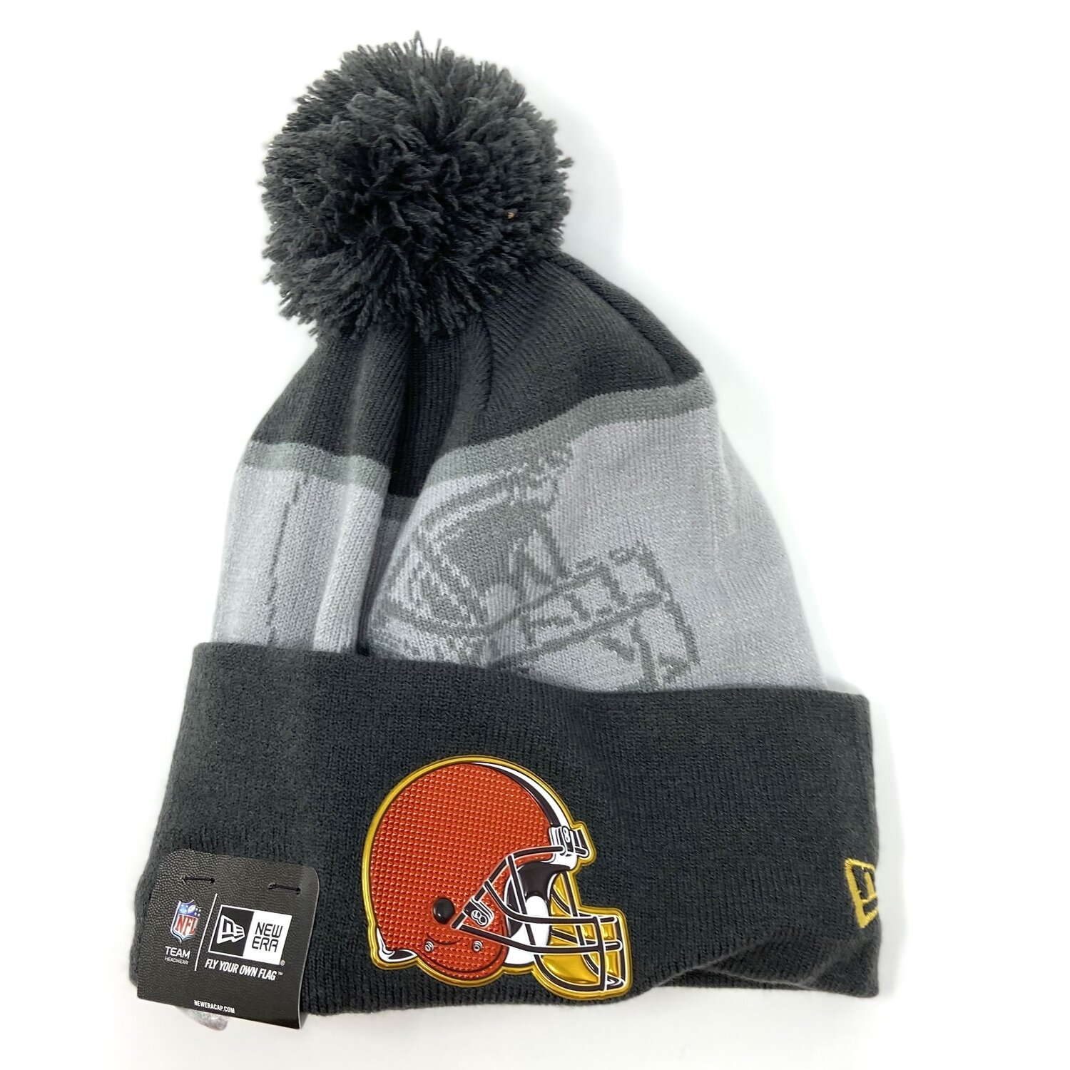 Cleveland Browns Men's New Era Cuffed Pom Knit Hat