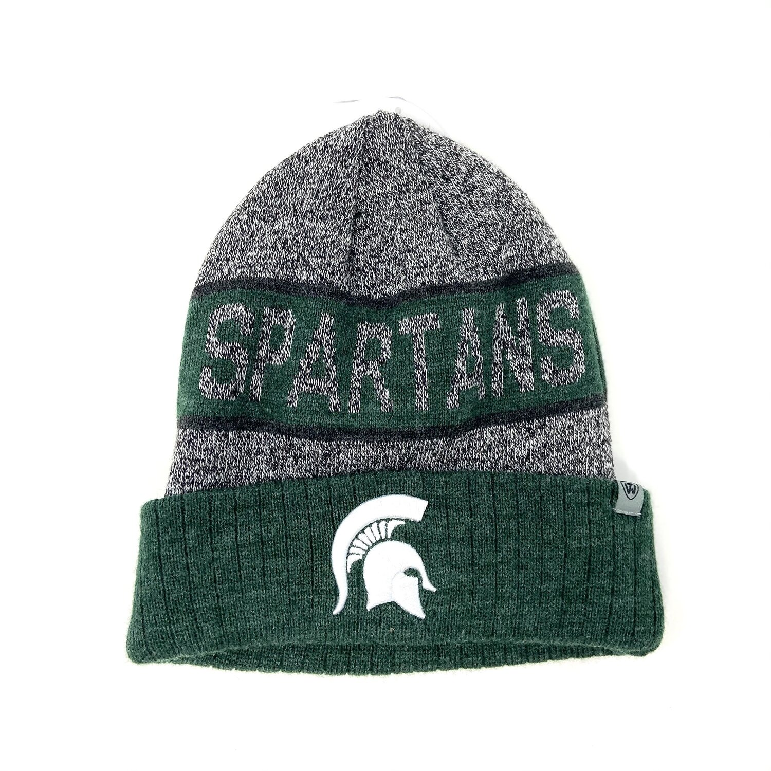 Michigan State Spartans Men's Top of the World Cuffed Pom Knit Hat