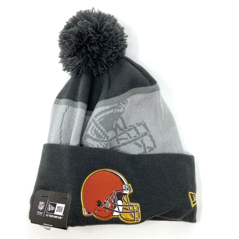 Cleveland Browns Men's New Era Cuffed Pom Knit Hat Cleveland Browns Men's New Era Cuffed Pom Knit Hat