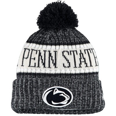 Penn State Nittany Lions Men’s New Era Cuffed Pom Knit Hat