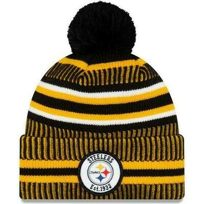 Pittsburgh Steelers Men’s New Era Cuffed Pom Knit Hat