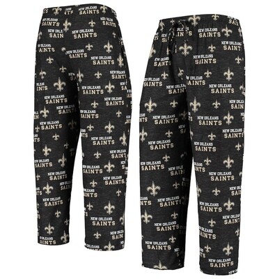 New Orleans Saints Men's Concepts Sport Zest All Over Print Pajama Pants