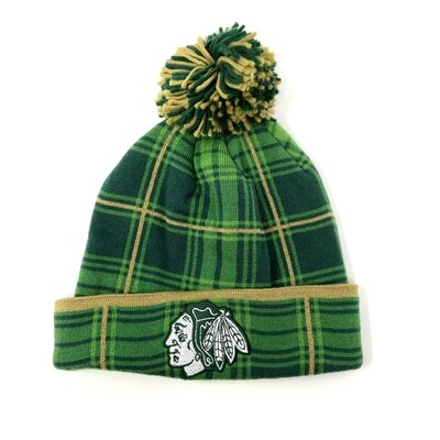 Chicago Blackhawks Men's Reebok Cuffed Pom Knit Hat