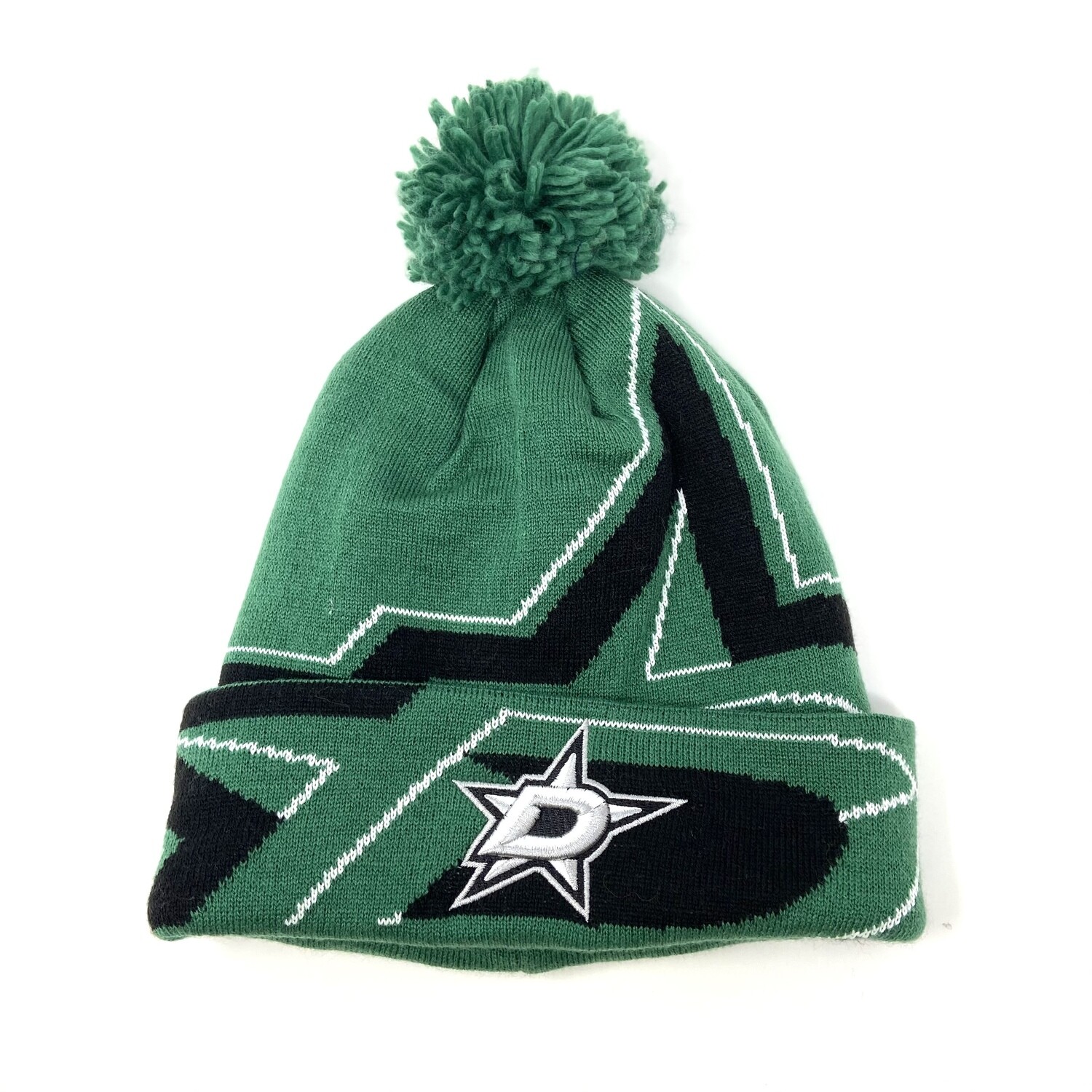 Dallas Stars Men’s Adidas Cuffed Pom Knit Hat