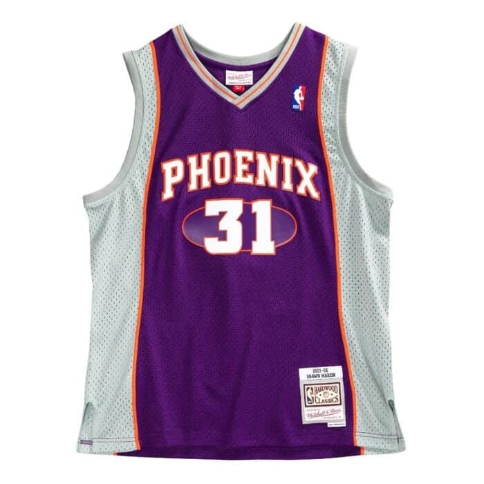Phoenix Suns Shawn Marion 2001-02 Purple Mitchell & Ness Men’s Swingman Jersey