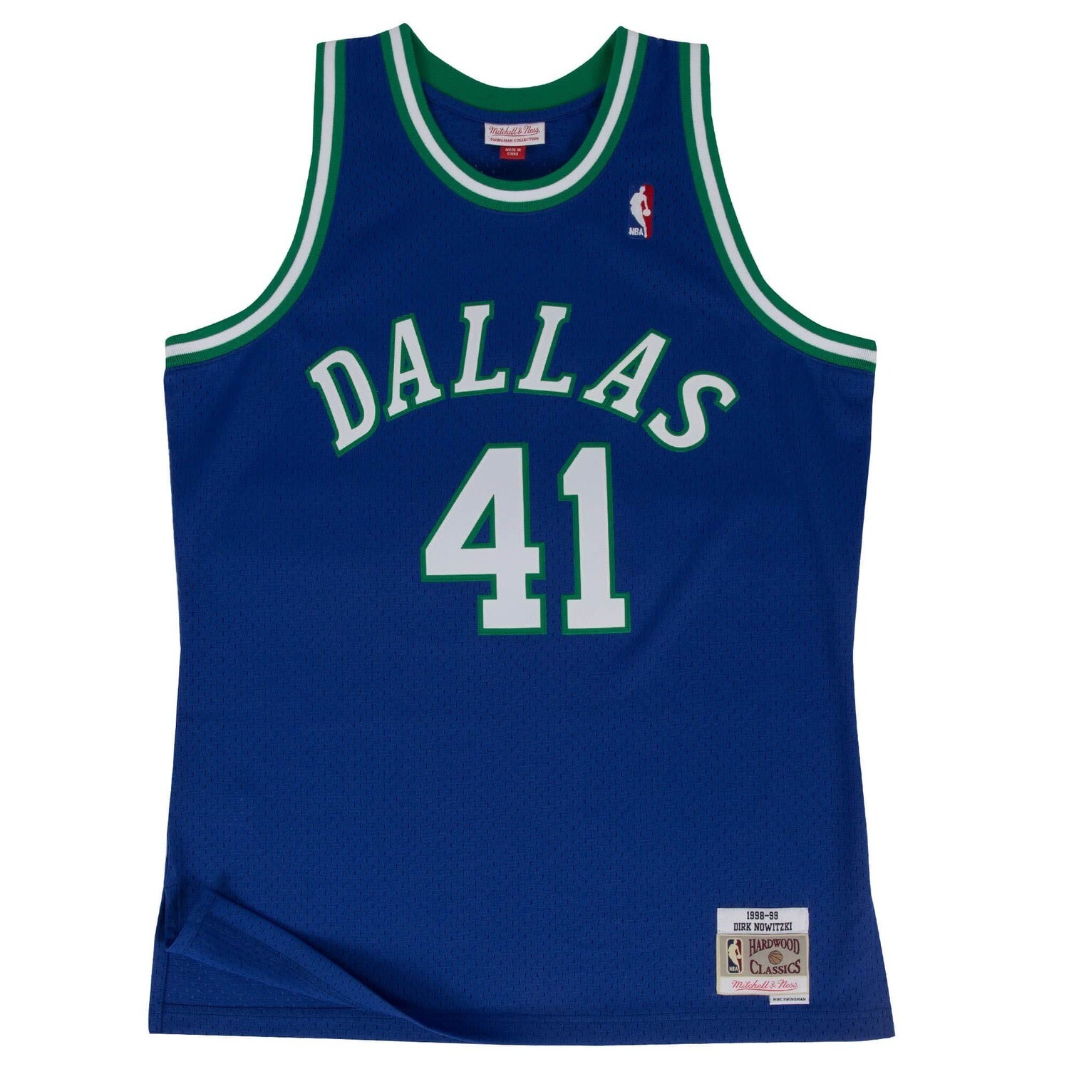 Dallas Mavericks Dirk Nowitzki 1998-99 Blue Mitchell & Ness Men’s Swingman Jersey