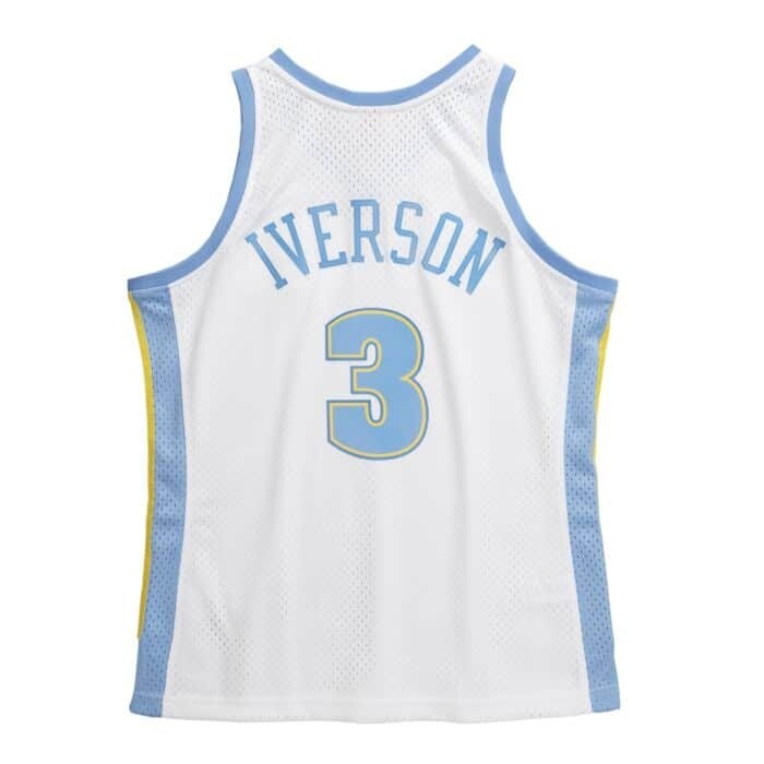 Denver Nuggets Allen Iverson White Swingman Jersey
