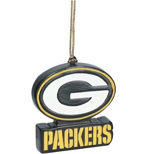 Green Bay Packers Mascot Statue Christmas Ornament