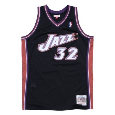 Utah Jazz Karl Malone 1998-99 Black Mitchell & Ness Men’s Swingman Jersey