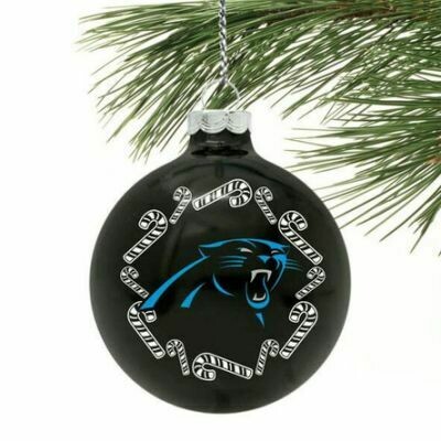 Carolina Panthers Team Glass Ball Ornament