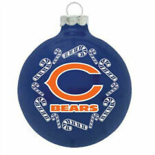 Chicago Bears Team Glass Ball Ornament