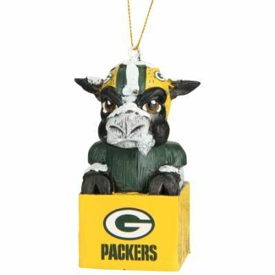 Green Bay Packers Tiki Mascot Ornament