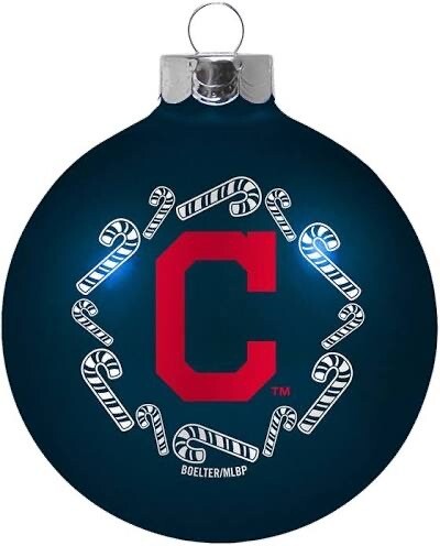 Cleveland Indians Team Glass Ball Ornament