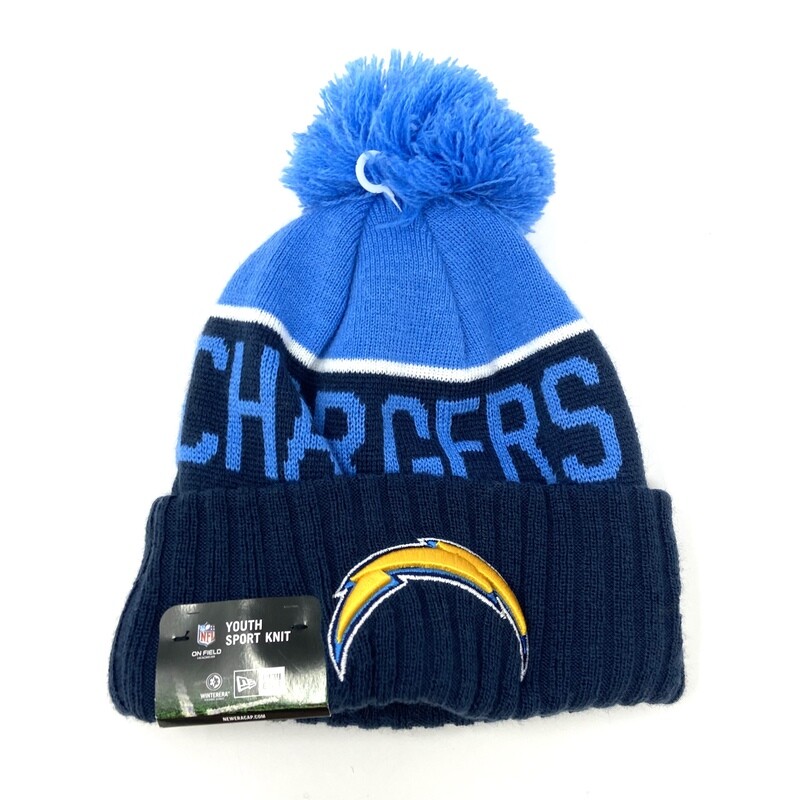 Los Angeles Chargers Youth New Era Knit Hat Los Angeles Chargers Youth New Era Knit Hat