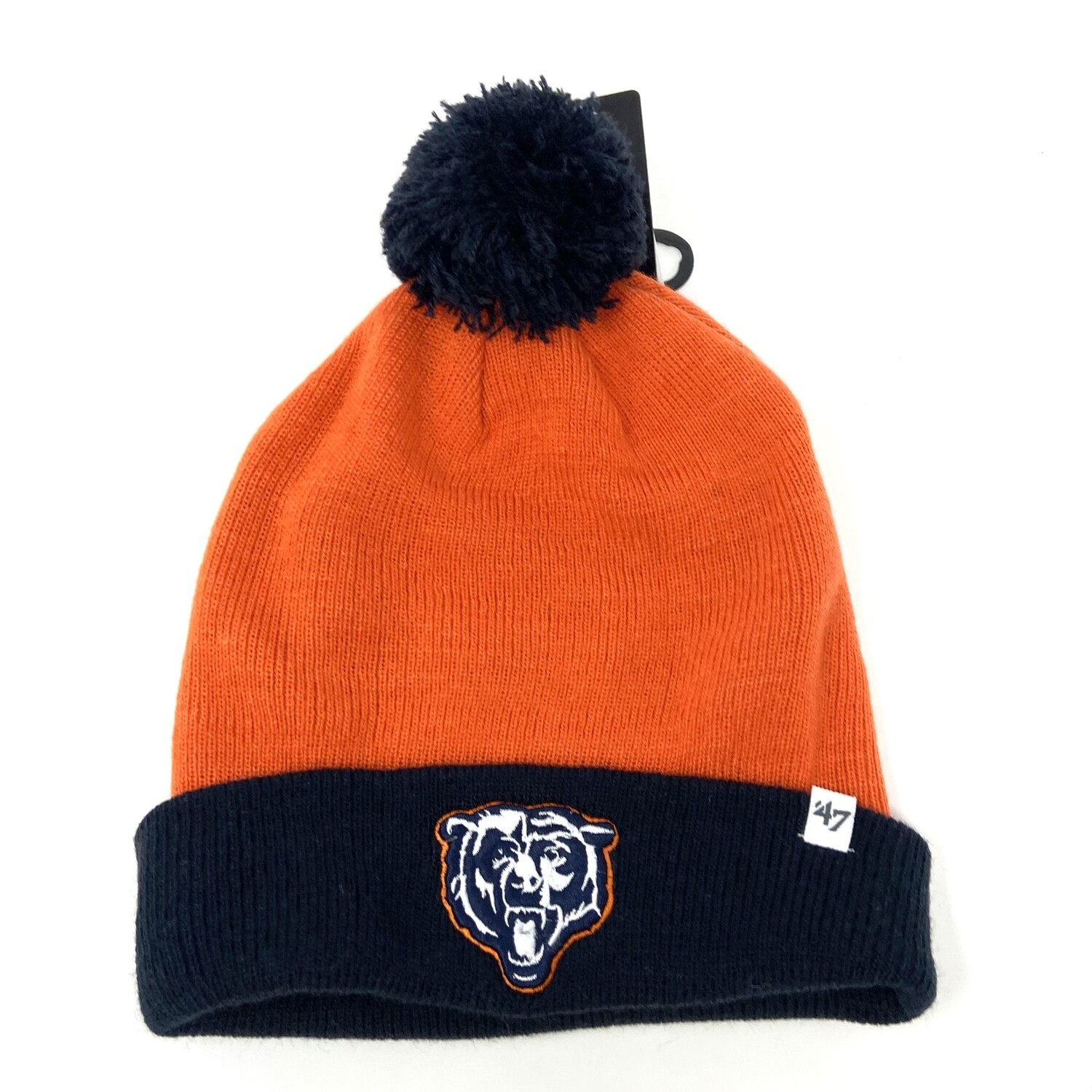 Chicago Bears Men’s 47 Brand Cuffed Pom Knit Hat