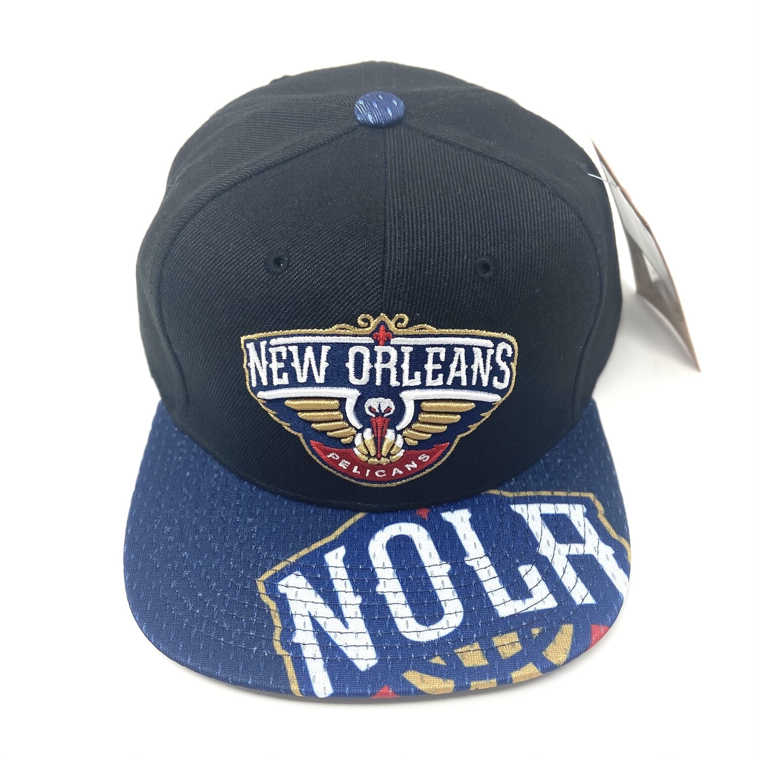 Men's New Orleans Pelicans Mitchell & Ness Red Core Side Snapback Hat