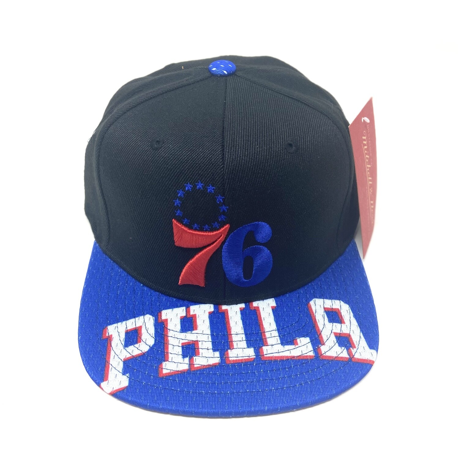 Philadelphia 76ers NBA Mitchell & Ness Throwback Snapback Hat