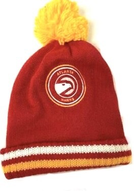 Mitchell & Ness Sandman Atlanta Hawks Patch Hat - Stone, Khaki – Hat Club