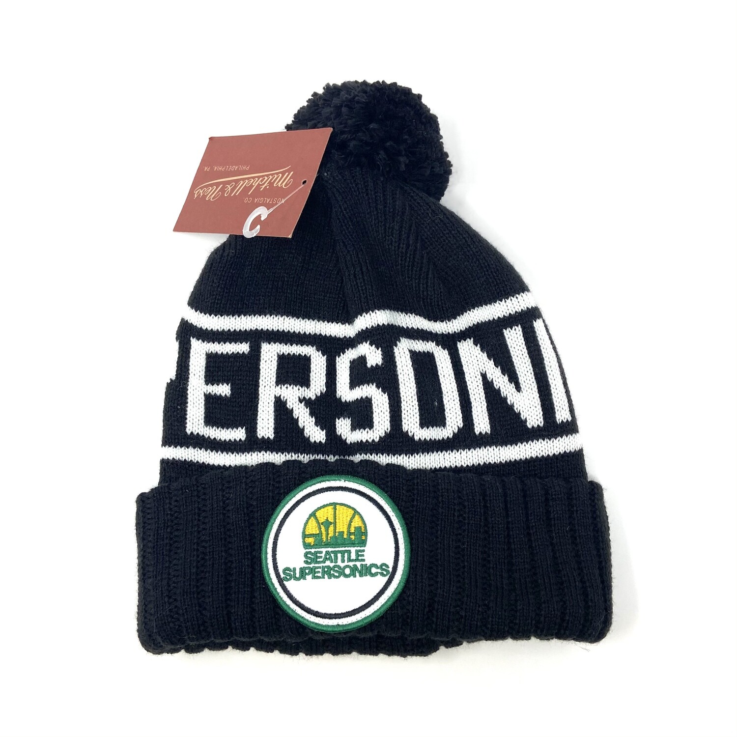 Seattle SuperSonics Men’s Mitchell & Ness Cuffed Pom Knit Hat