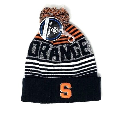 Syracuse Orange Men's Top of the World Cuffed Pom Knit Hat