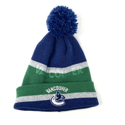Vancouver Canucks Men’s Adidas Cuffed Pom Knit Hat