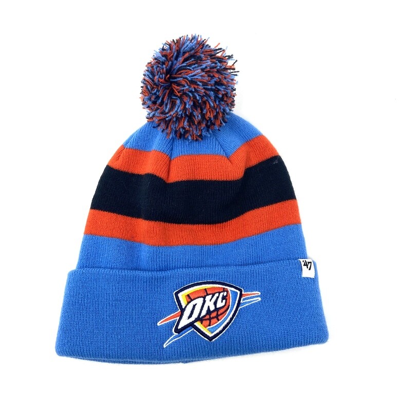 Oklahoma City Thunder 47 Brand Men’s Cuffed Pom Knit Hat