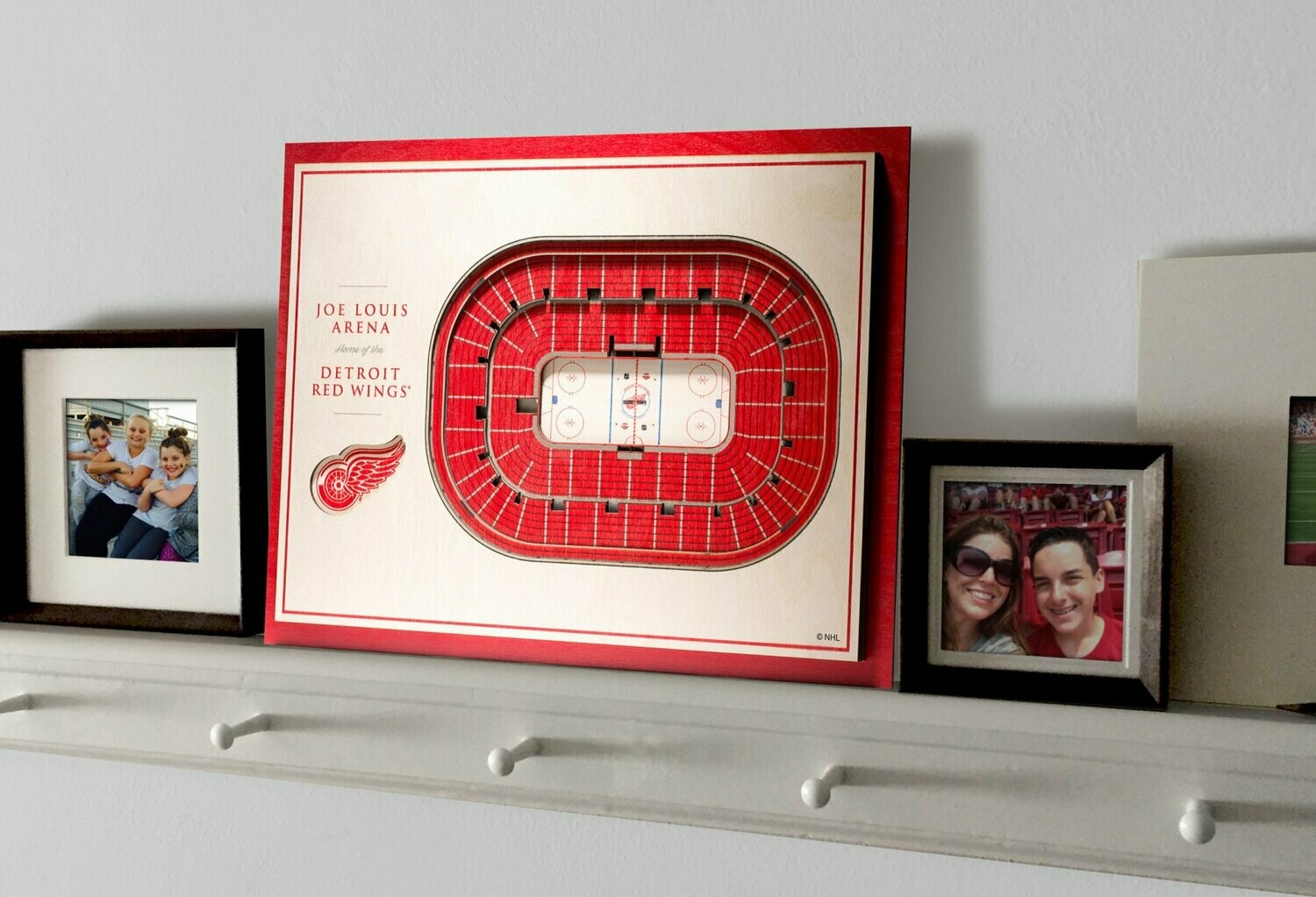 Detroit Red Wings 5 Layer StadiumViews 3D Wall Art