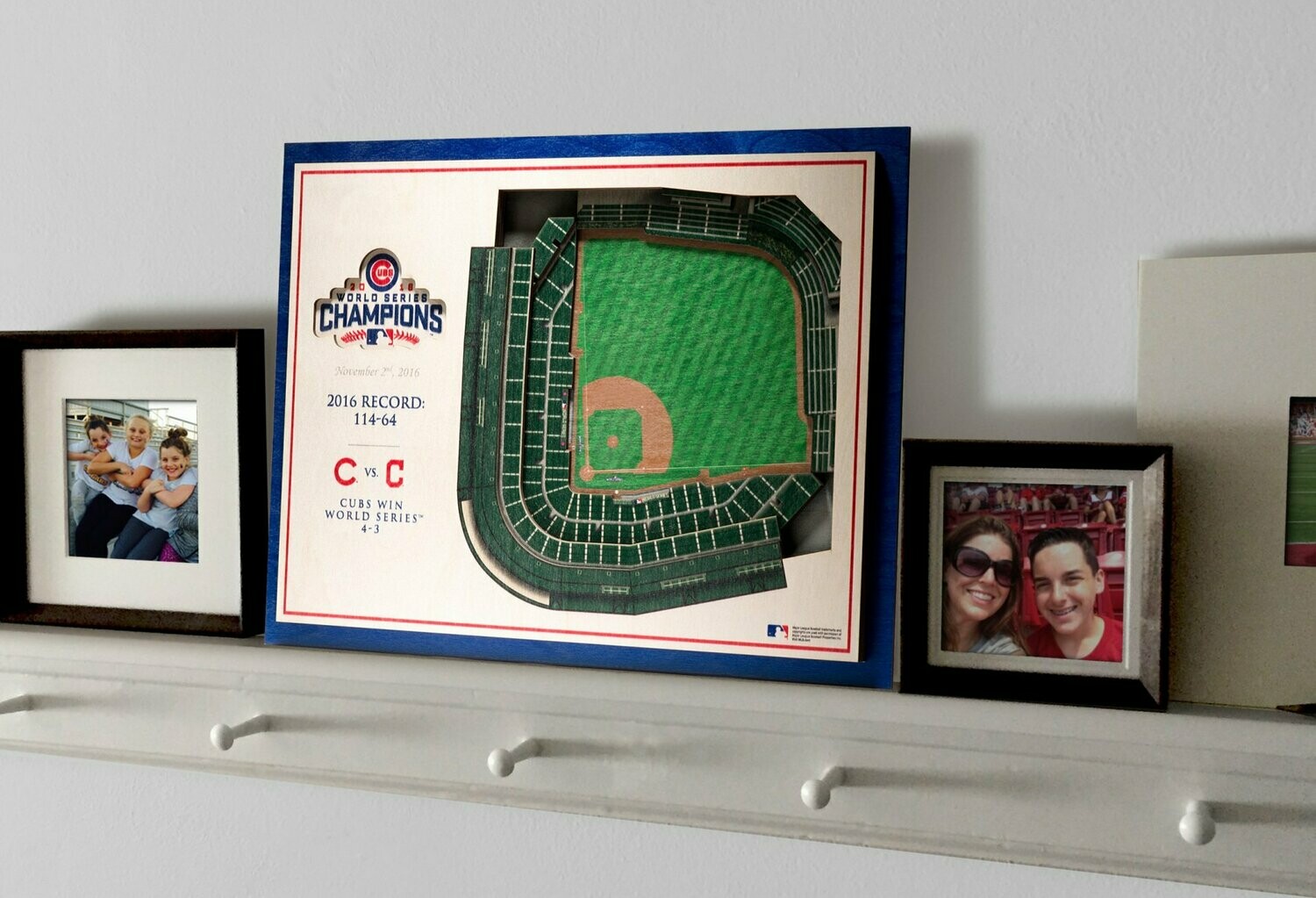 Chicago Cubs World Series 5 Layer StadiumViews 3D Wall Art