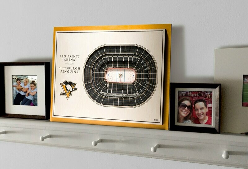 Pittsburgh Penguins 5 Layer StadiumViews 3D Wall Art