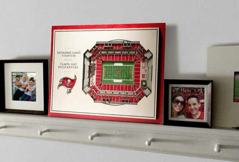 Tampa Bay Buccaneers 5 Layer StadiumViews 3D Wall Art