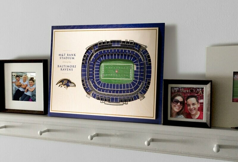 Baltimore Ravens 5 Layer StadiumViews 3D Wall Art