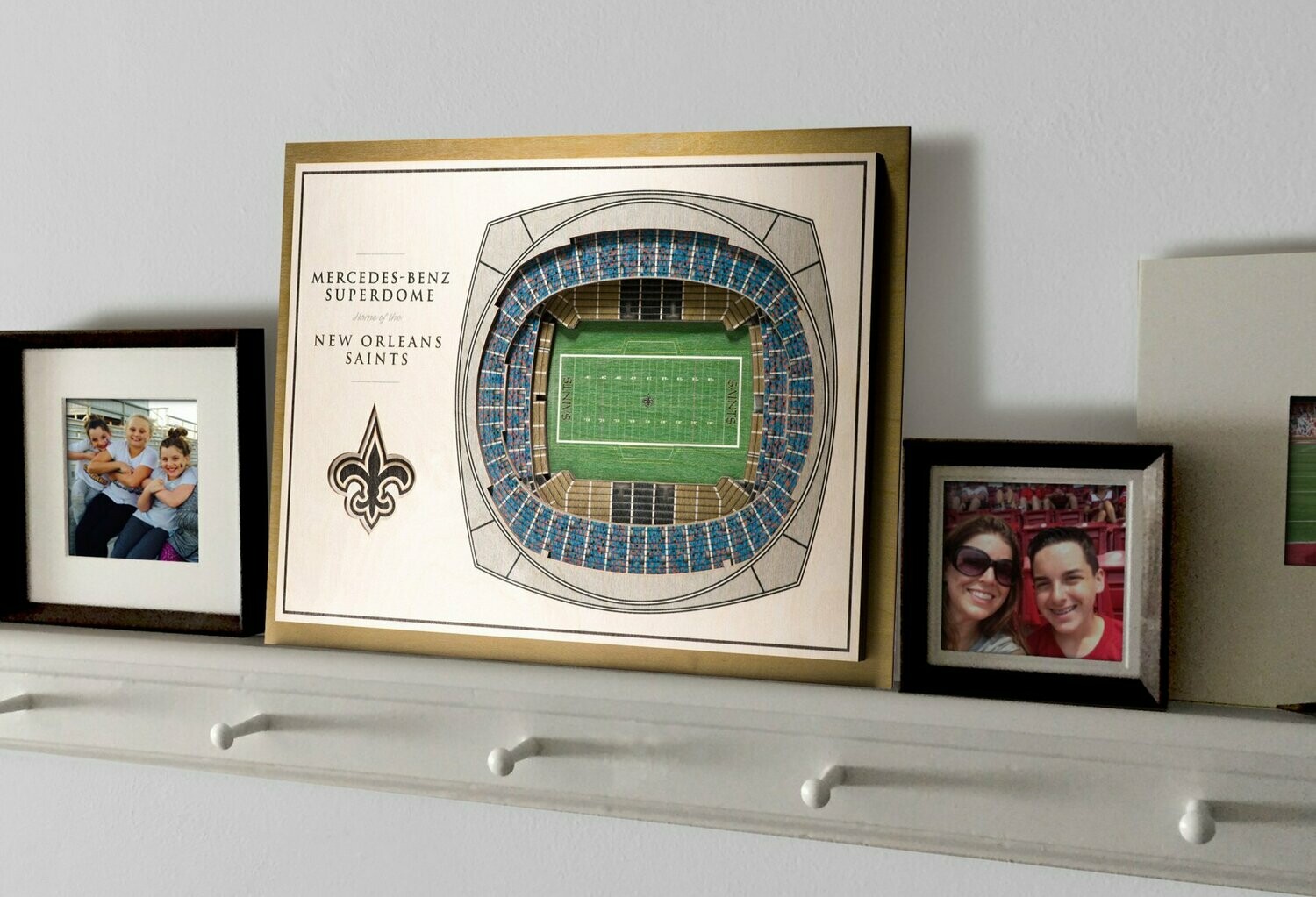 New Orleans Saints 5 Layer StadiumViews 3D Wall Art