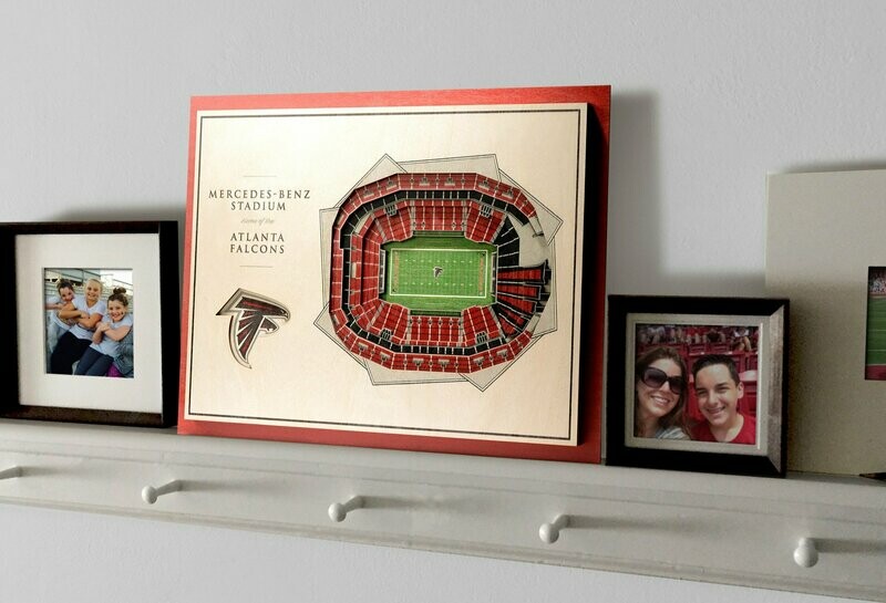 Atlanta Falcons 5 Layer StadiumViews 3D Wall Art