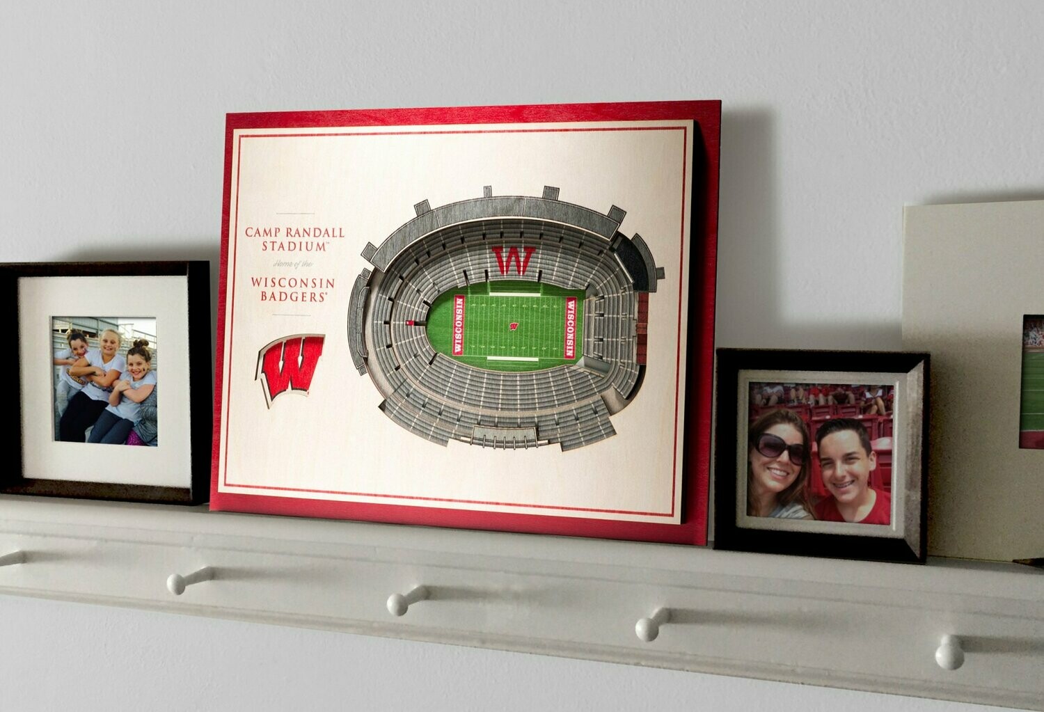 Wisconsin Badgers 5 Layer StadiumViews 3D Wall Art