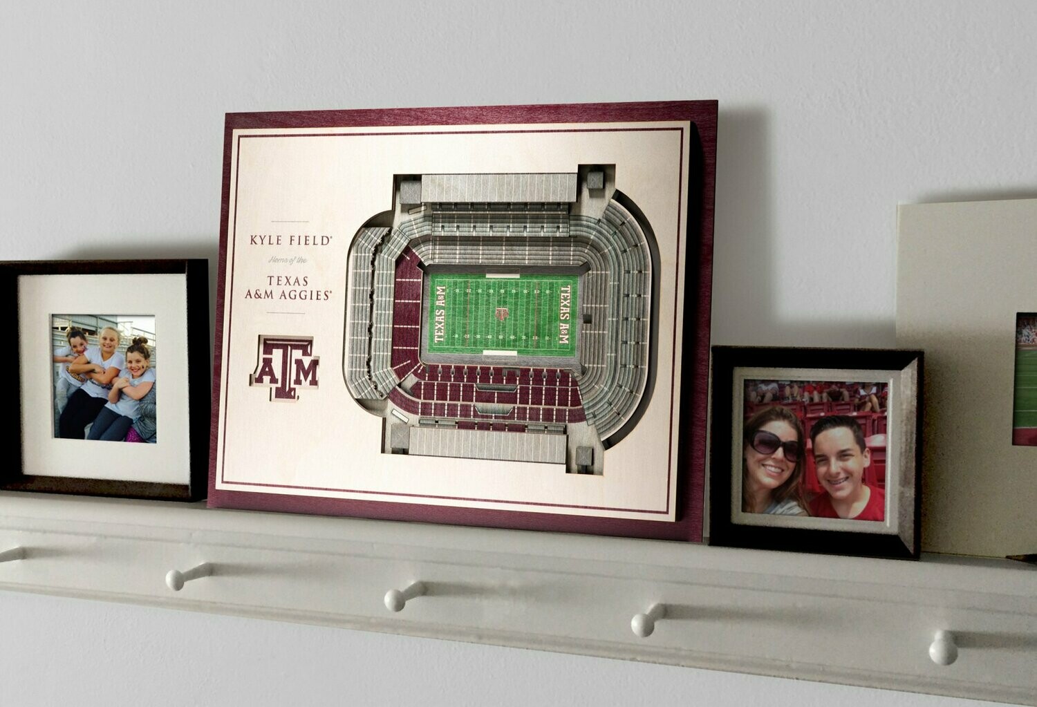 Texas A&M Aggies 5 Layer StadiumViews 3D Wall Art
