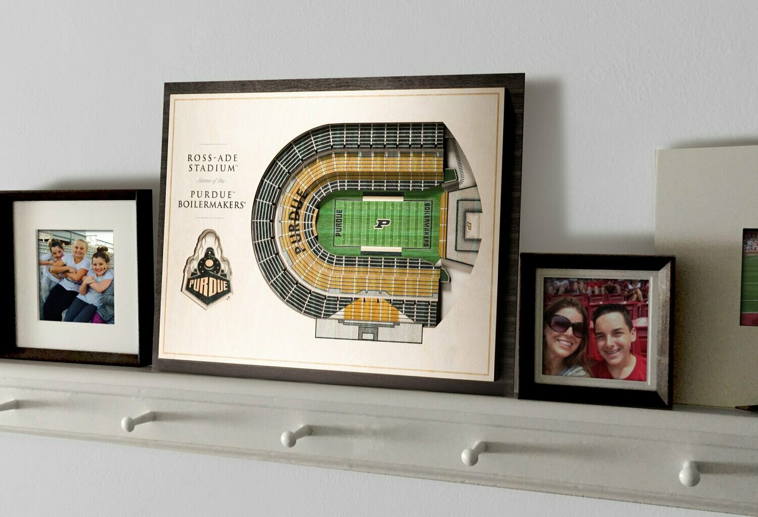 Purdue Boilermakers 5 Layer StadiumViews 3D Wall Art