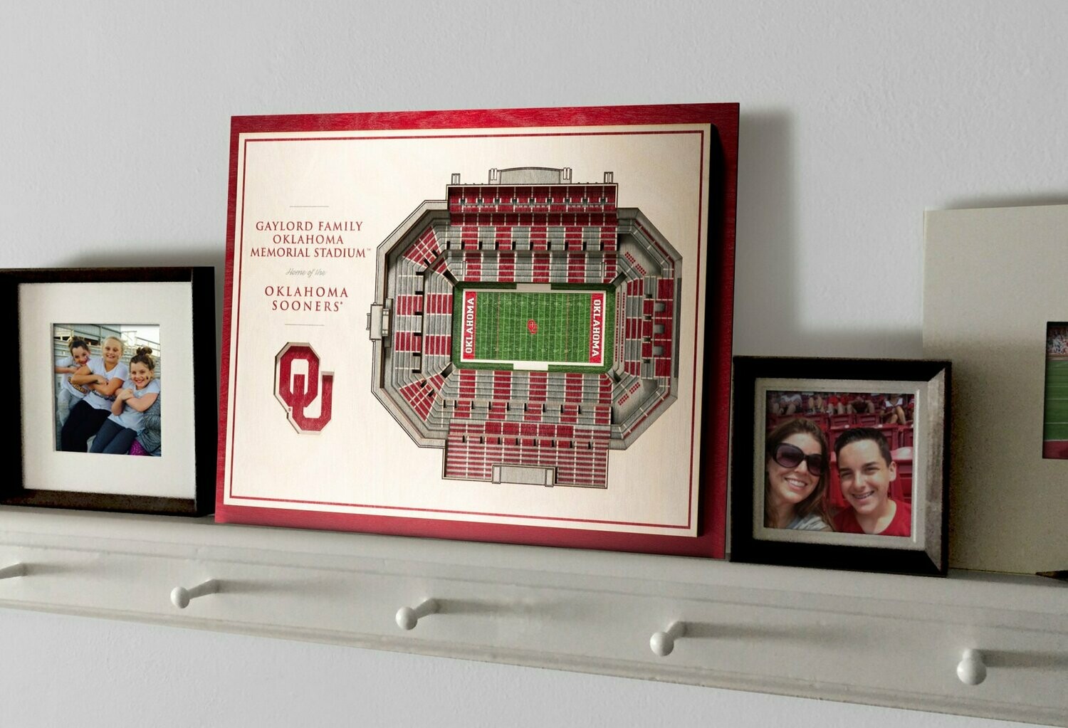 Oklahoma Sooners 5 Layer StadiumViews 3D Wall Art