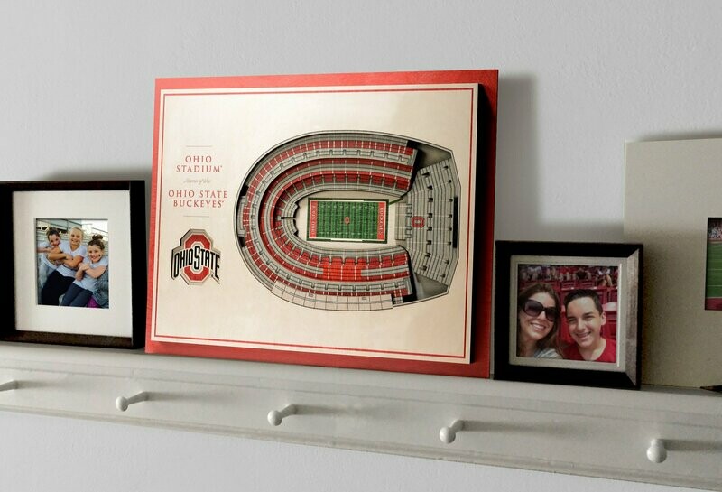 Ohio State Buckeyes 5 Layer StadiumViews 3D Wall Art