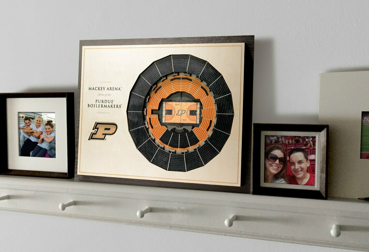 Purdue Boilermakers 5 Layer StadiumViews 3D Wall Art