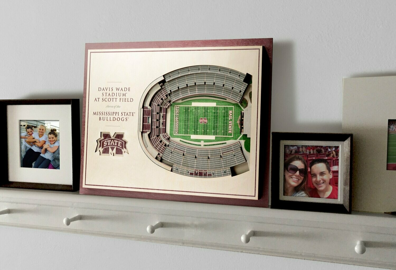 Mississippi State Bulldogs 5 Layer StadiumViews 3D Wall Art