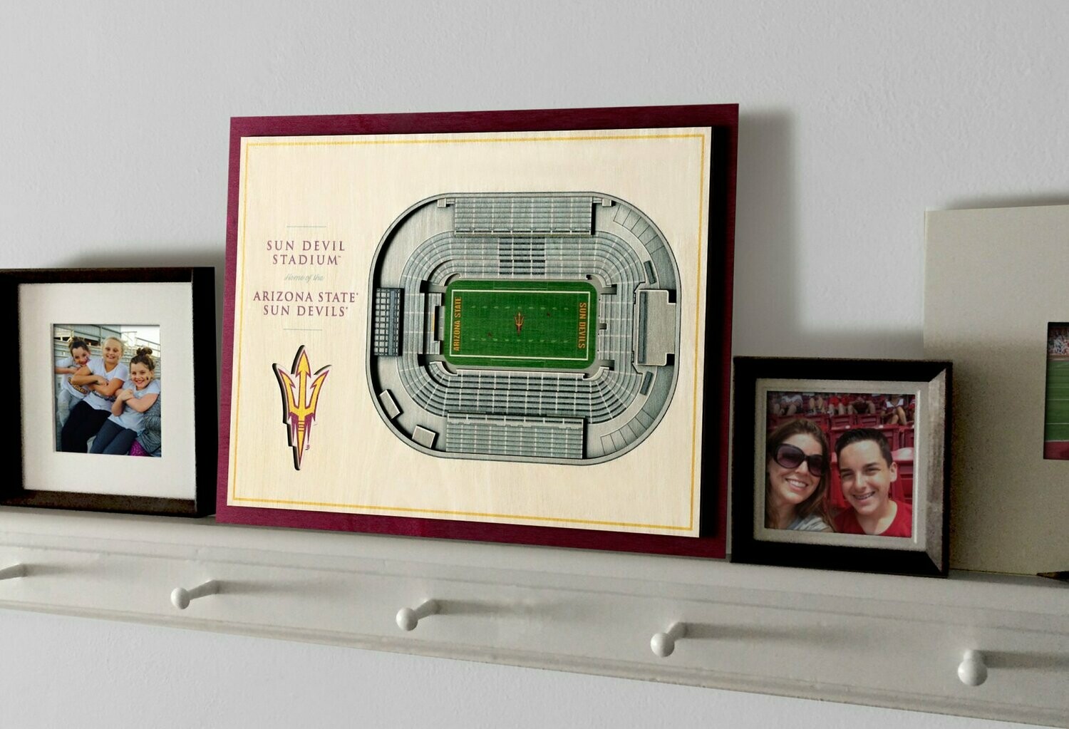 Arizona State Sun Devils 5 Layer StadiumViews 3D Wall Art