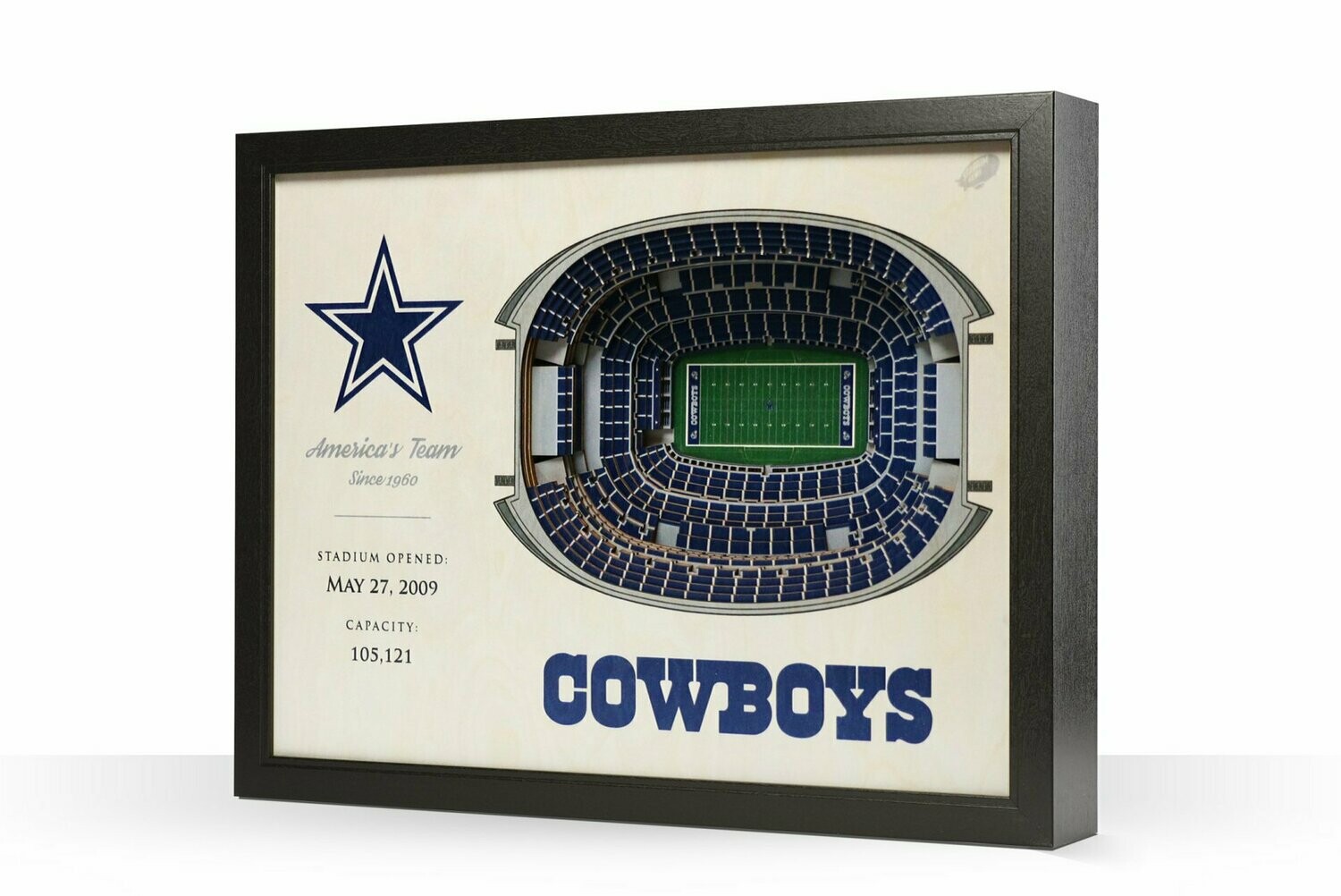 Dallas Cowboys 25 Layer StadiumViews 3D Wall Art