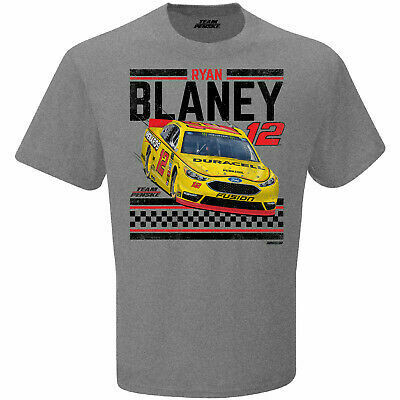 Ryan Blaney Men's Team Penske Weathered Grey T-Shirt