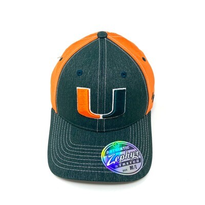 Miami Hurricanes Men's Zephyr Fitted Hat